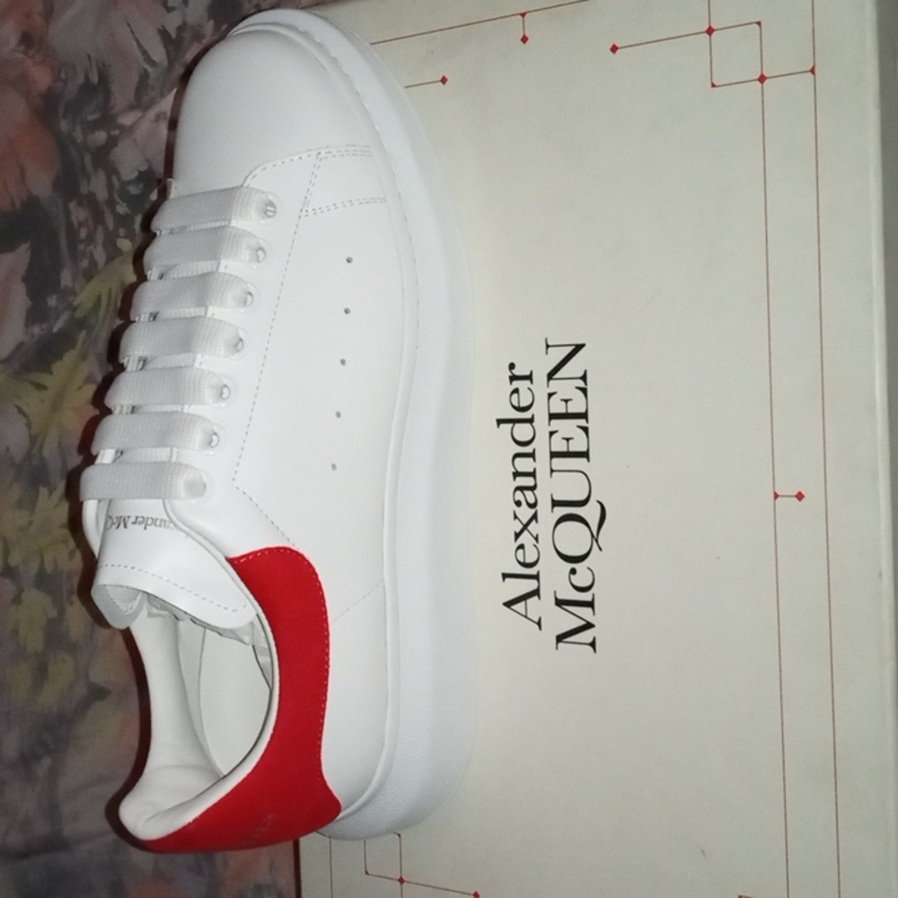 Alexander McQueen white/lust red size 41 1/2